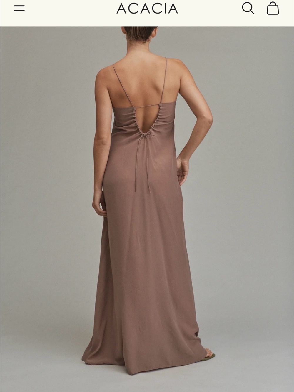 Acacia Polly Pink Halter Maxi Dress with Floral Print Size L New with Tags - Picture 4 of 4